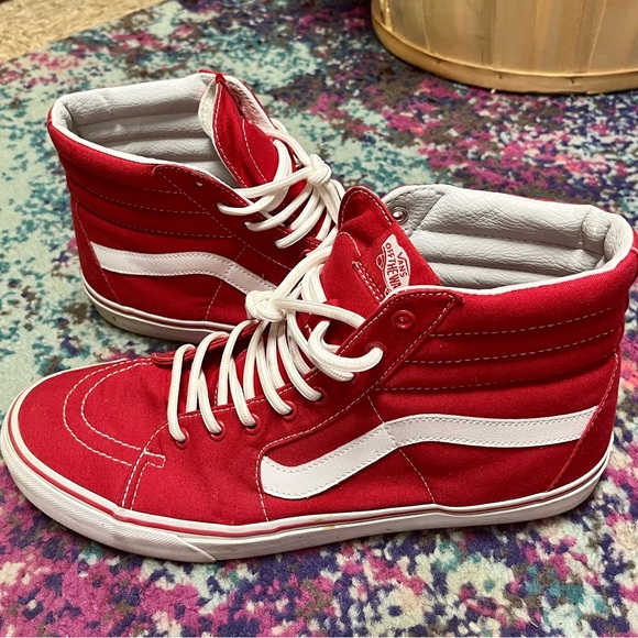 VANS Sk8-Hi Racing Red shoes - Picture 3 of 4